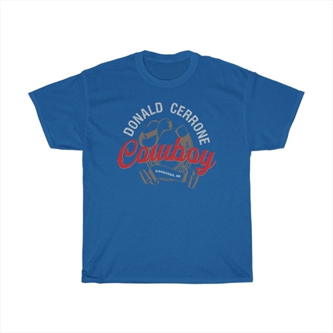 Donald Cerrone Cowboy Hat Horseshoe Royal Blue Shirt