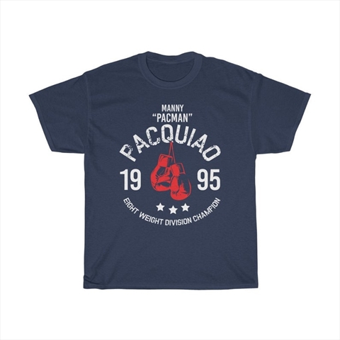 Manny Pacquiao Classic 1995 Eight Weight Division Champion Navy Shirt