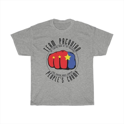 Team Manny Pacquiao People's Champ Sport Grey Shirt