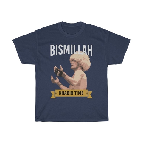 Bismillah Khabib Time Navy Shirt