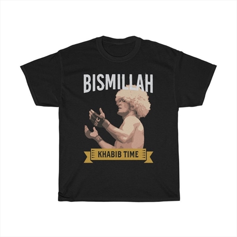 Bismillah Khabib Time Black Shirt