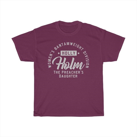 Holly Holm Graphic The Preacher's Daughter Maroon Unisex Shirt