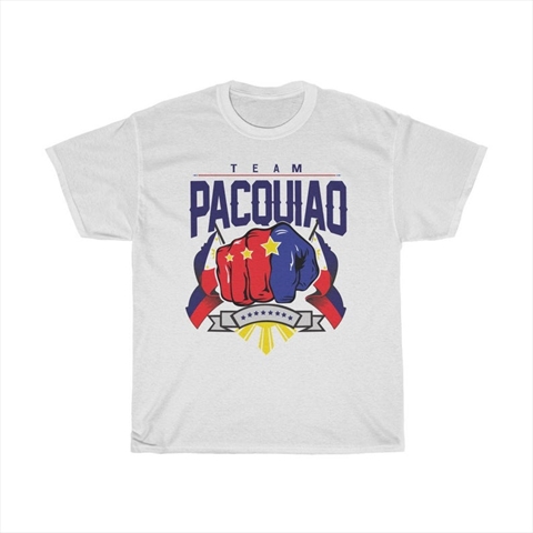 Team Manny Pacquiao Philippines National Fist White Unisex Shirt