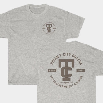 Brian T-City Ortega Front & Back Ash Unisex T-Shirt
