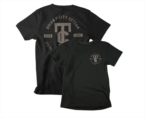Brian T-City Ortega Front & Back Black Unisex T-Shirt