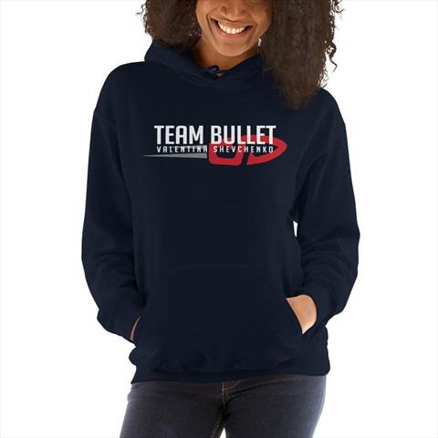 Team Bullet Valentina Shevchenko Navy Unisex Hooded Sweatshirt