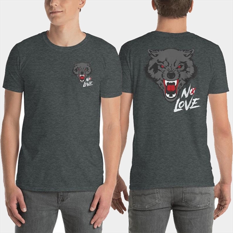 No Love Cody Garbrandt Front & Back Dark Heather T-Shirt