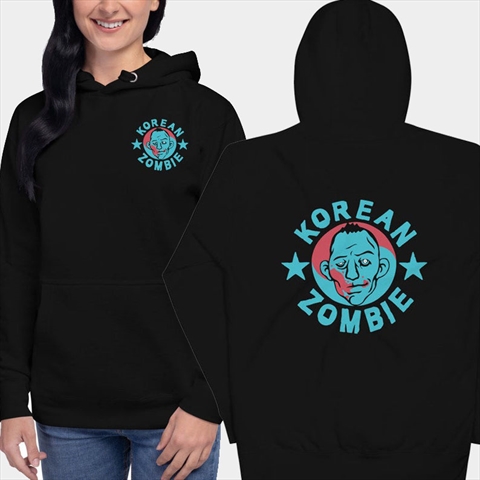 Chan Sung Jung Korean Zombie Front & Back Black Unisex Hoodie