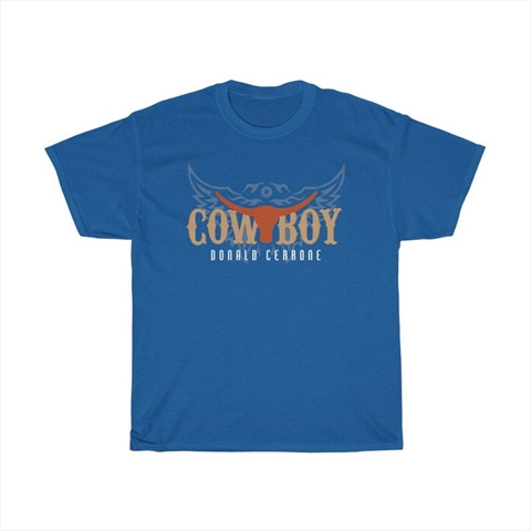 Cowboy Cerrone Steer Head Royal Blue Unisex T-Shirt