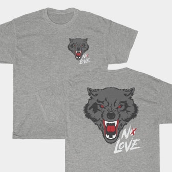 No Love Cody Garbrandt Front & Back Sport Grey T-Shirt