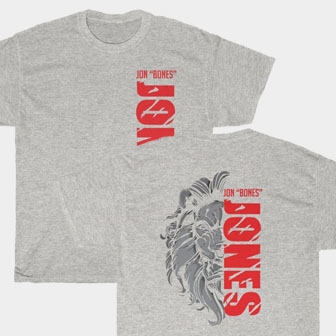 Jon Bones Jones Front & Back Ash Unisex T-Shirt