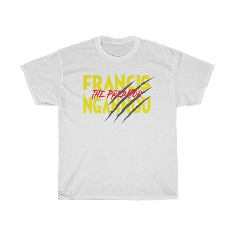 Francis The Predator Ngannou White Unisex T-Shirt
