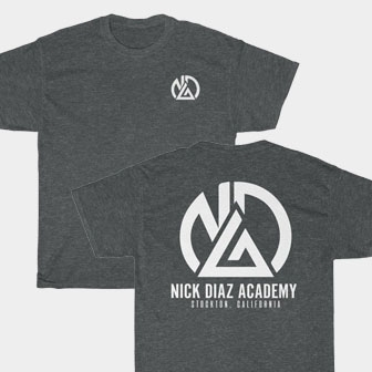 Nick Diaz Jiu Jitsu Front & Back Dark Heather Unisex T-Shirt