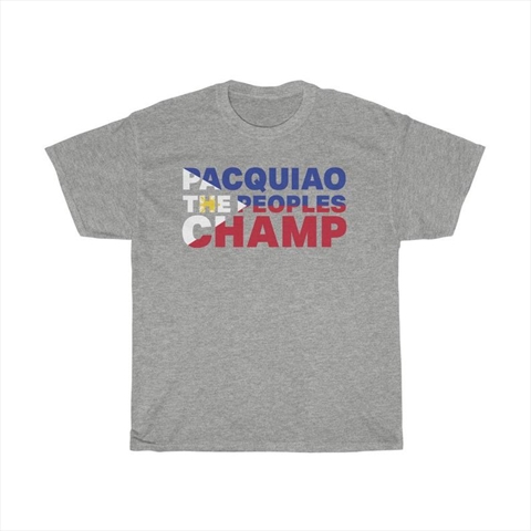 Manny Pacquiao The Peoples Champ Sport Grey Unisex T-Shirt