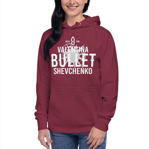 Valentina Shevchenko Team Bullet Maroon Unisex Hoodie