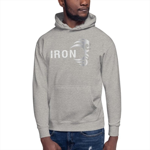 Iron Mike Tyson Tattoo Carbon Grey Hoodie