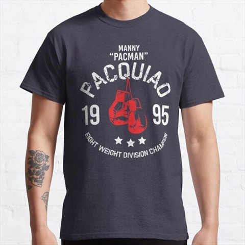 Manny Pacquiao 1995 Vintage Boxing Legend Navy Classic T-Shirt