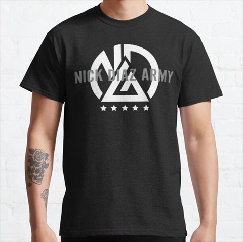 Nick Diaz Army Black Classic T-Shirt