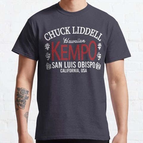 Hawaiian Kempo Chuck Liddell Navy Classic T-Shirt