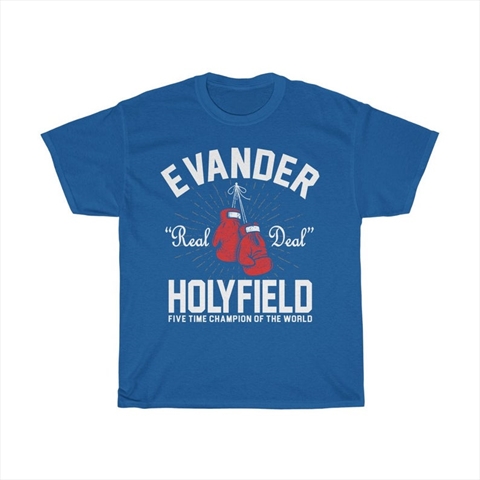 Evander Holyfield The Real Deal Boxing Legend Royal Unisex T-Shirt