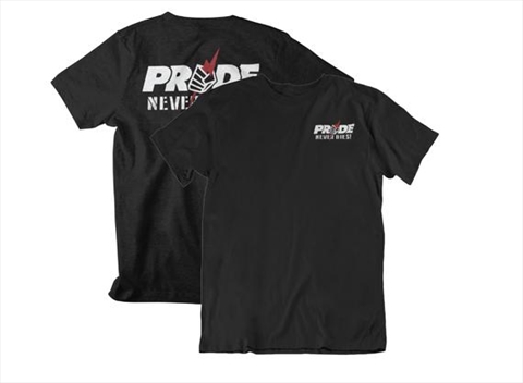 Pride Never Dies Graphic Pride FC Front & Back MMA Black Unisex