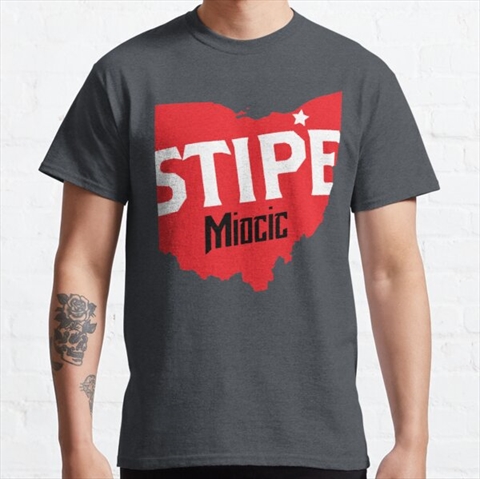 Ohio Stipe Miocic Denim Heather Classic T-Shirt 