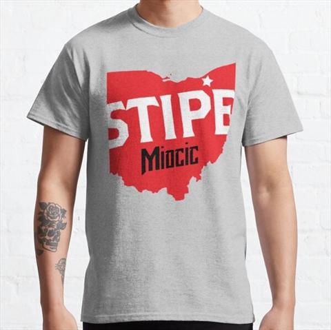 Ohio Stipe Miocic Heather Grey Classic T-Shirt 