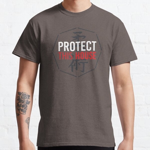 Protect This House Jiu Jitsu Dark Grey Classic T-Shirt 