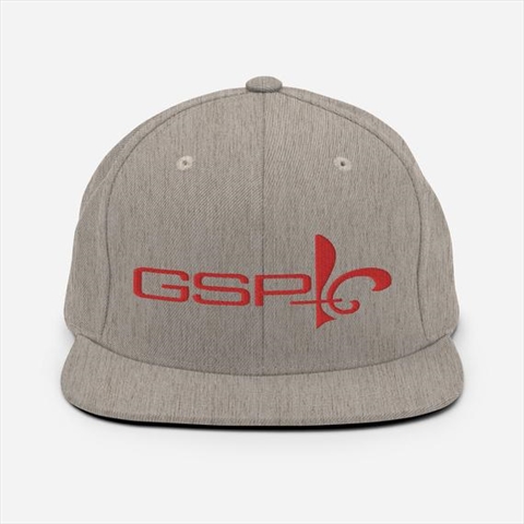 GSP Georges St-Pierre Fleur-de-lis Heather Grey Unisex Snapback Hat