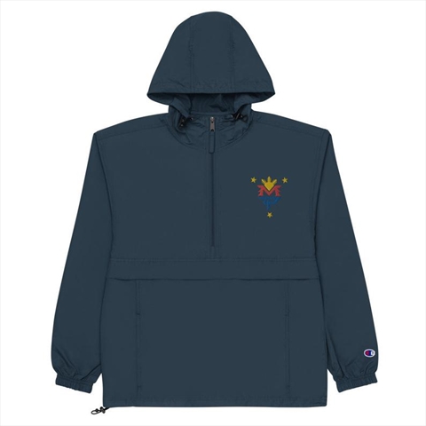 Classic Manny Pacquiao Embroidered Champion Packable Navy Unisex Jacket 