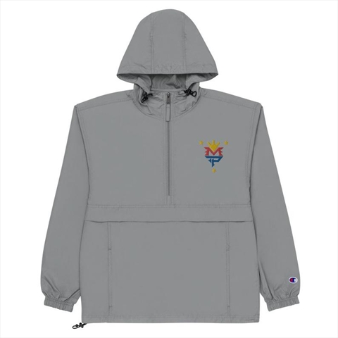 Classic Manny Pacquiao Embroidered Champion Packable Graphite Unisex Jacket