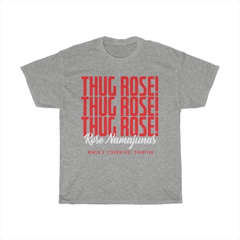 Thug Rose Namajunas WMMA Graphic Fighter Wear Sport Grey Unisex T-Shirt