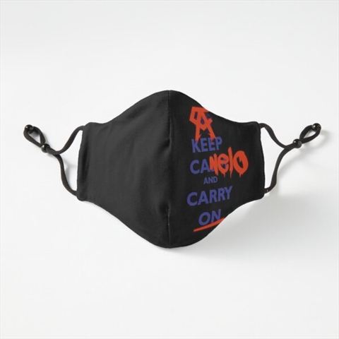 Keep Canelo And Carry On Black Fitted Mask