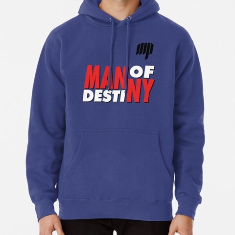 Manny Pacquiao Man of Destiny Blue Pullover Hoodie 