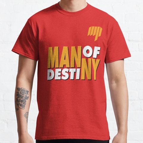Manny Pacquiao Man of Destiny Red Classic T-Shirt 