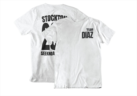 Team Diaz Stockton 209 Seek No Approval Front & Back White Unisex T-Shirt