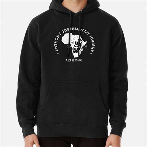 Anthony Joshua Stay Hungry Black Pullover Hoodie 