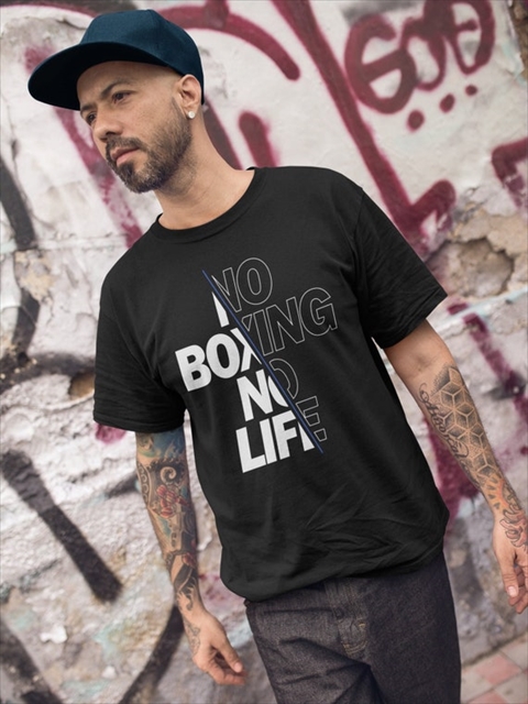 No Boxing No Life Team Canelo Boxing Champ Graphic Black Unisex T-Shirt
