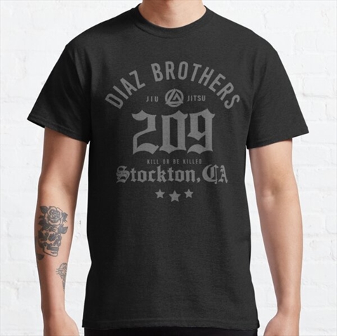 Diaz Brothers 209 Stockton Black Classic T-Shirt