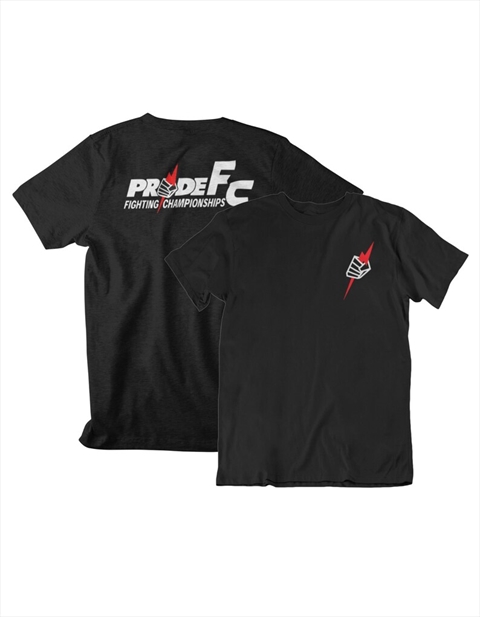 Pride Fighting Championship Front & Back MMA Graphic Fighter Black Unisex T-Shirt