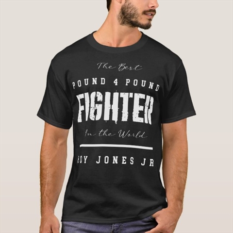 Roy Jones Jr Best Pound 4 Pound Fighter Black T-Shirt