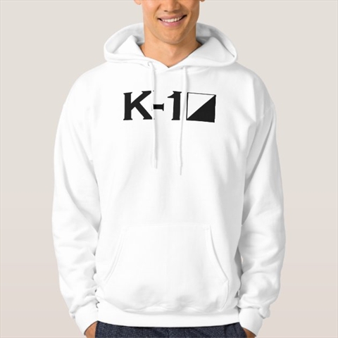 K-1 Logo White Hoodie