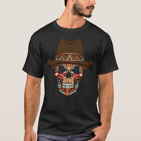Donald Cerrone Cowboy Skull Black T-Shirt