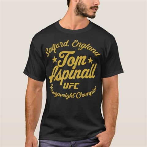 Tom Aspinall UFC Heavyweight Champion Black T-Shirt