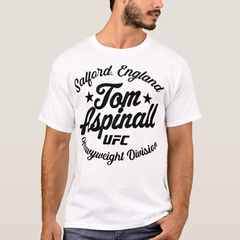 Tom Aspinall UFC Heavyweight Champion White T-Shirt
