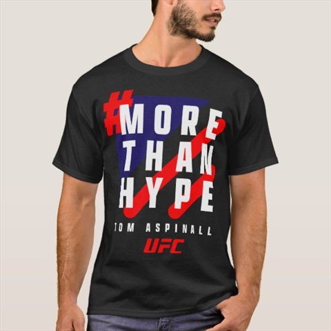 More Than Hype UFC Tom Aspinall Black T-Shirt
