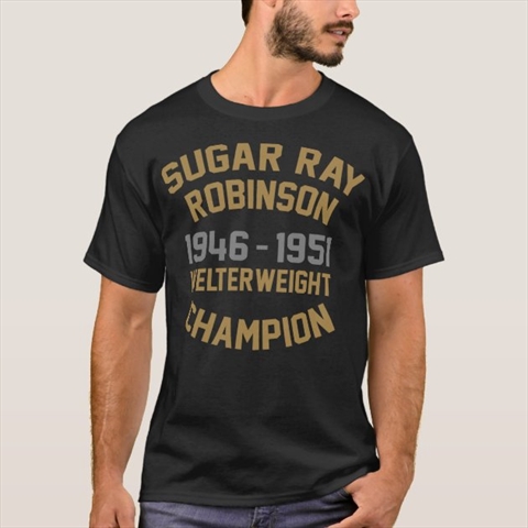 Sugar Ray Robinson Welterweight Champion Black T-Shirt