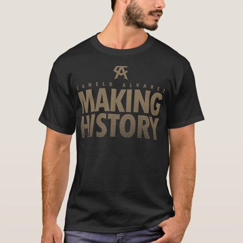 Making History Canelo Alvarez Black T-Shirt