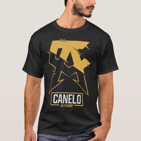 Canelo Alvarez 4X Champ Black T-Shirt