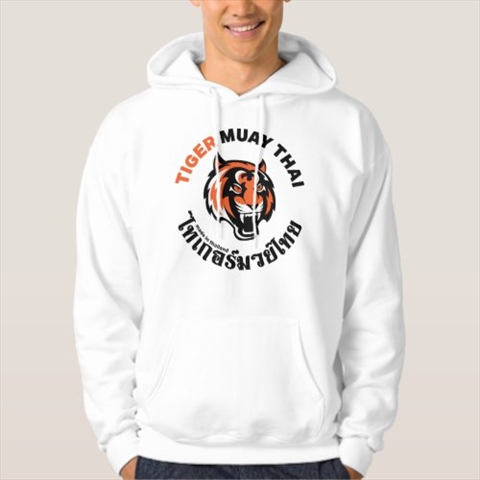 Tiger Muay Thai Made in Thailand White Hoodie